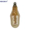 NEWDAYS brand cross-border new style brown filament lamp E27, commonly used screw-type retro American energy-saving bulb, energy-saving high-brightness, ultra-long battery life, limited-time discount bulb Item Picture